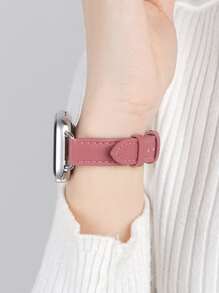 PU皮革錶帶適用於Apple Watch - 玫紅色 - 查看 2