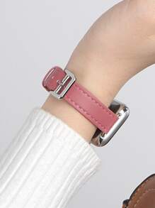 PU皮革錶帶適用於Apple Watch - 玫紅色 - 查看 3