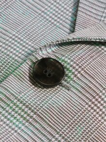 Manfinity Hombres Blazer de pata de gallo con botón - Multicolor - Ver 3