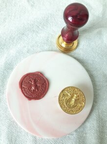 1件套蜜蜂印花火漆印