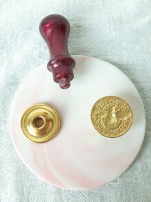 1件套蜜蜂印花火漆印