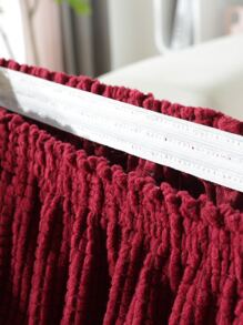 1pc Đệm ghế sofa co giãn đồng bằng - Màu Đỏ Sâu - Xem 4