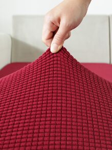 1pc Đệm ghế sofa co giãn đồng bằng - Màu Đỏ Sâu - Xem 2