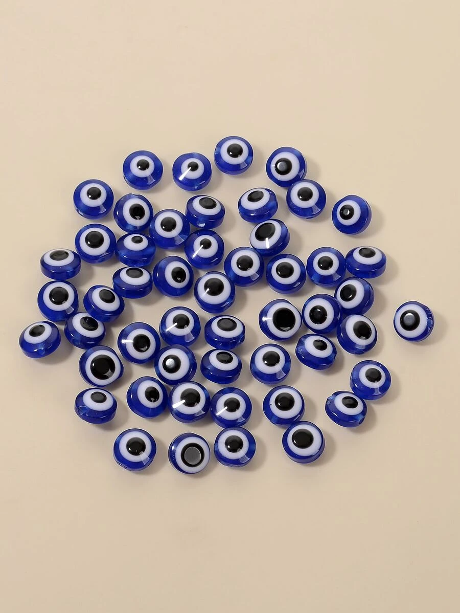 50 pièces DIY perle à mauvais œil