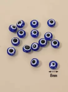 50 pièces DIY perle à mauvais œil