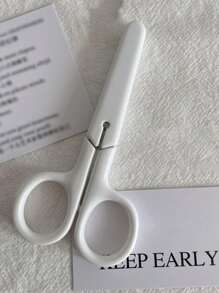 1 件/6 件白色手柄手动剪刀，带保护套 返校,返校,学校用品 - 白色 - 查看 1