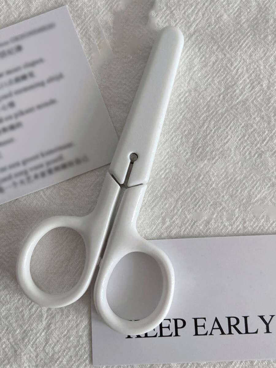 1 件/6 件白色手柄手动剪刀，带保护套 返校,返校,学校用品 - 白色 - 查看 1