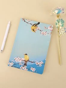 1入組花朵設計筆記本 - 彩色 - 查看 2