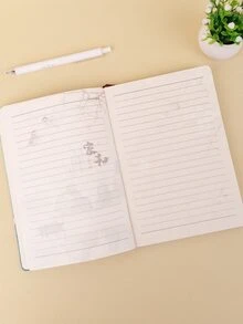 1入組花朵設計筆記本 - 彩色 - 查看 4