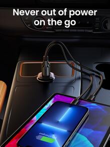 UGREEN 30W 车载充电器 QC18W 适用于 16 15 14 13 Pro Max 三星 Galaxy S25 S24 S23 S22 Ultra 安卓手机