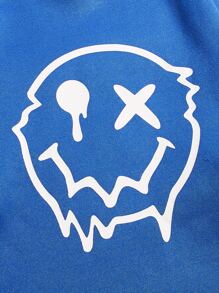 Manfinity VCAY Áo nỉ Nam Hoạt hình Giải trí - Màu xanh lam - Xem 3