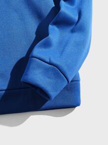 Manfinity VCAY Áo nỉ Nam Hoạt hình Giải trí - Màu xanh lam - Xem 4