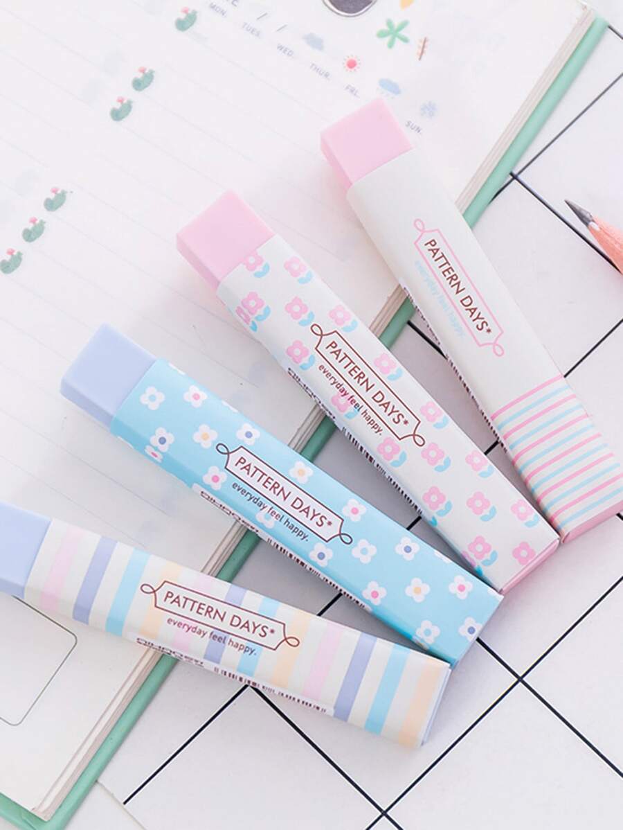 cục tẩy ngẫu nhiên, cục tẩy dải dài đơn giản cho văn phòng, trường học - Nhiều màu - Xem 1