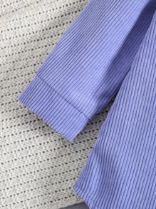 小女童口袋貼布襯衫和背心上衣和半身裙 - 彩色 - 查看 6