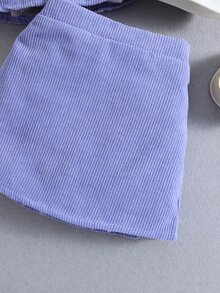 小女童口袋貼布襯衫和背心上衣和半身裙 - 彩色 - 查看 7