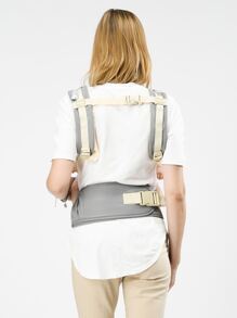 Geometric Pattern Baby Carrier - Grey - View 3