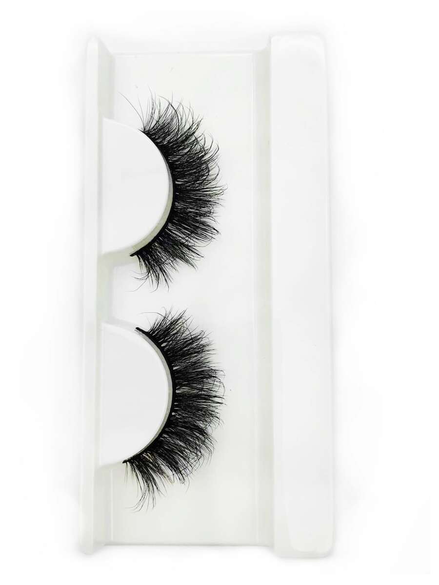 1對豐盈假睫毛,送給女士媽媽妻子姐妹青少年女朋友,用於派對俱樂部 - 黑色 - 查看 1