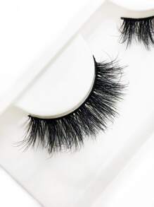 1對豐盈假睫毛,送給女士媽媽妻子姐妹青少年女朋友,用於派對俱樂部 - 黑色 - 查看 2