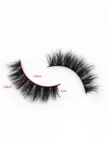 1對豐盈假睫毛,送給女士媽媽妻子姐妹青少年女朋友,用於派對俱樂部 - 黑色 - 查看 6