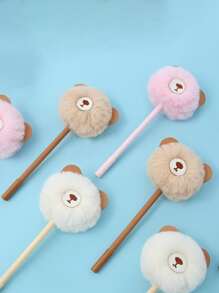 1pc Lông thú Sang trọng Pom Pom Trang trí Màu sắc Ngẫu nhiên Bút Gel - Nhiều màu - Xem 7