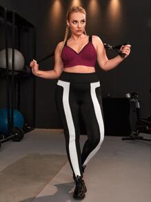 Easithlete Sujetador deportivo unido en contraste - Burdeos - Ver 3