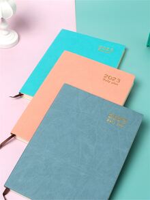 1pc Letter Graphic Random Color Journal - Multicolor - View 1