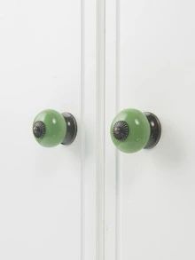 1pc Zinc Alloy Drawer Knob - Green - View 5