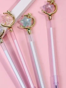 2入組星形設計隨機中性筆 - 彩色 - 查看 3