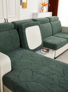 1pc Jacquard Ghế sofa căng da bọc đệm - màu xanh lá - Xem 1