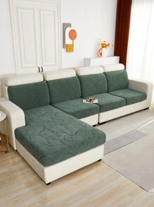 1pc Jacquard Ghế sofa căng da bọc đệm - màu xanh lá - Xem 7