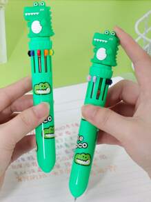 1 pieza bolígrafo de diez colores con diseño de cocodrilo - Multicolor - Ver 4