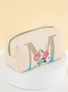 1 chiếc túi đựng mỹ phẩm màu be, kiểu dáng thời trang và đơn giản dành cho nữ và bé gái, dùng để đựng đồ trang điểm, hộp đựng mỹ phẩm, quà tặng cho nữ, quà Giáng sinh, ý tưởng quà tặng cho nữ, túi nhỏ, túi đựng mỹ phẩm, vật dụng cần thiết khi đi du lịch. - Màu be - Xem 3