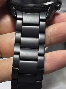 Stainless Steel Watchband Compatible With Samsung - Black - View 2