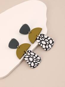 Geometric Drop Earrings