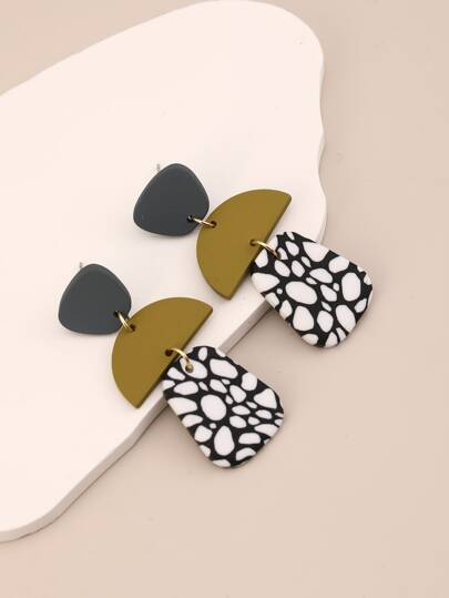 Geometric Drop Earrings