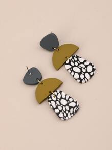 Geometric Drop Earrings