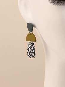 Geometric Drop Earrings