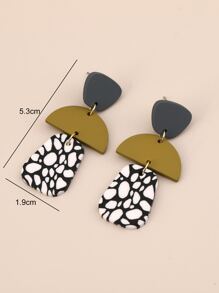 Geometric Drop Earrings
