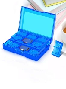 1 Juego Caja de almacenamiento de tarjeta compatible con Nintendo Switch - Azul - Ver 1