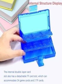 1 Juego Caja de almacenamiento de tarjeta compatible con Nintendo Switch - Azul - Ver 3