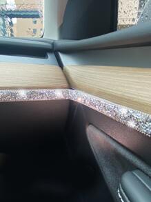 1入組水鑽裝飾車裝飾條 - 銀色 - 查看 1