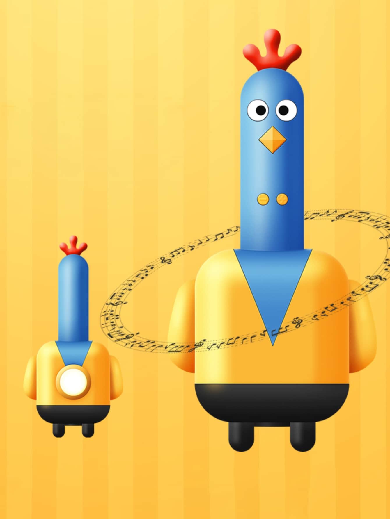 Chicken Design Wireless Speaker - Multicolor - View 1