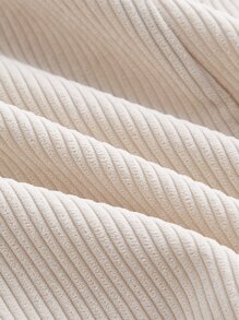 SHEIN MOD Button Front Belted Dress - Beige - View 3