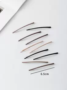 10pcs Minimalist Bobby Pin Casual, Hair Accessories, Hair Clips, Hair Slide, Hair Barrettes Claw Clips, School Stuff, Head Accessories - Multicolor - View 3