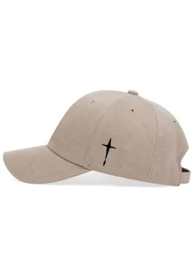 Mũ bóng chày thêu hình học cho nam thường ngày Halloween - Màu Khaki - Xem 2