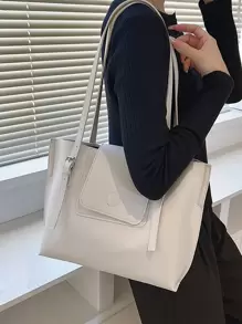 Minimalist Tote Bag - White - View 1