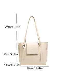 Minimalist Tote Bag - White - View 2
