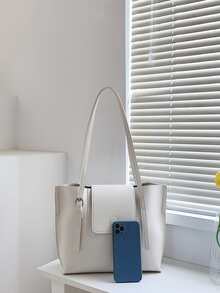 Minimalist Tote Bag - White - View 3