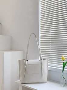 Minimalist Tote Bag - White - View 5