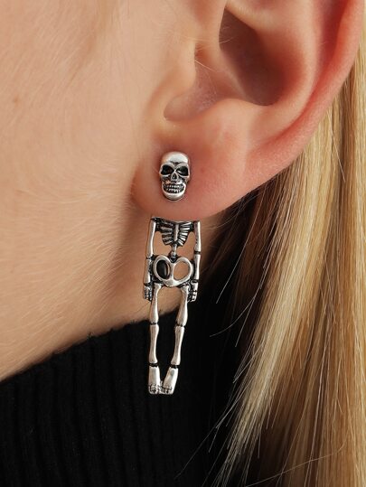 頭骨設計耳夾